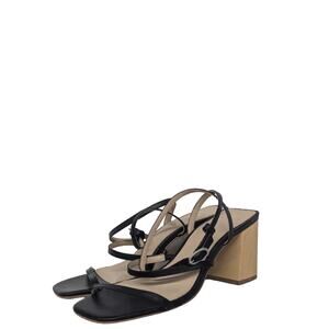 new BLACK SUEDE STUDIO Verana Ankle-strap High-heel Sandals In Black sz41 10